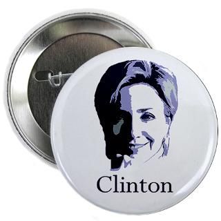 Clinton 2008 Portrait Button  Hillary Clinton for President in 2008