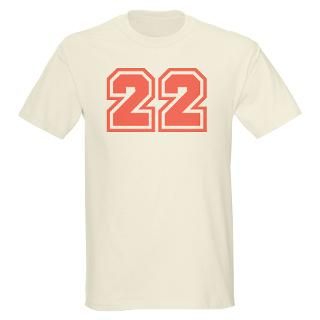 Varsity Uniform Number 22 (Pink) Ash Grey T Shirt