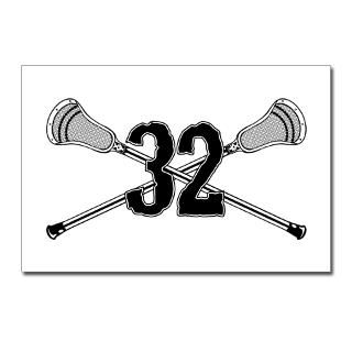 Lacrosse Number 32 Postcards (Package of 8) for $9.50