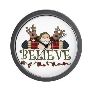 2007 Holiday Gifts  2007 Holiday Home Decor  Believe Wall Clock