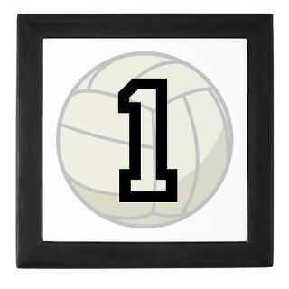 Volleyball Player Number 1 Keepsake Box