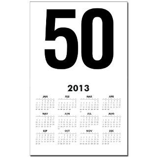 Number 50 Helvetica Calendar Print for $10.00