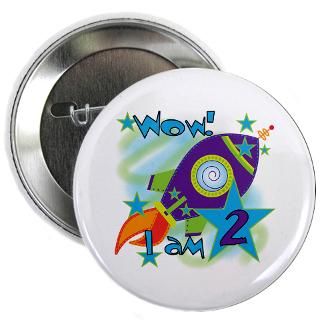 Rocket Ship 2nd Birthday 2.25 Button for $4.00