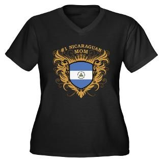 Number One Nicaraguan Mom Plus Size T Shirt by pridegiftshop