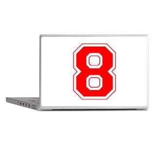 Varsity Font Number 8 Red 2.25 Button (100 pack)
