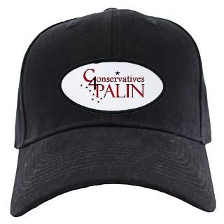 C4P Black Patch Cap  Conservatives4Palin