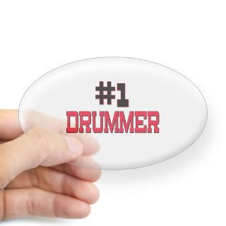Number 1 DRUMMER Oval Decal for $4.25