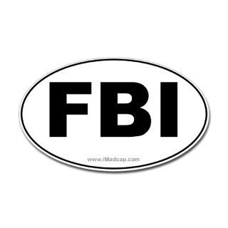 FBI Car Oval Sticker  Car Stickers  Madcap Studios