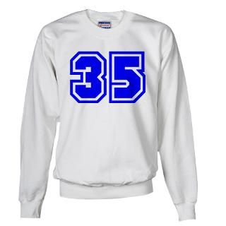 Sweatshirts & Hoodies  Varsity Uniform Number 35 (Blue) Sweatshirt