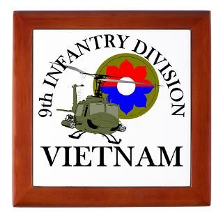 9th ID Vietnam Keepsake Box  9th ID Veteran   Vietnam  Military