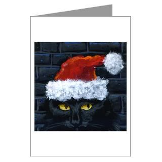 Greeting Cards  Kitty Claws Secret Santa Greeting Cards (Pk of 10