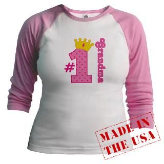 Number One Grandma Gift Baseball Jersey by mainstreetshirt