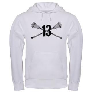 13 Gifts  13 Sweatshirts & Hoodies  Lacrosse Number 13 Hoodie
