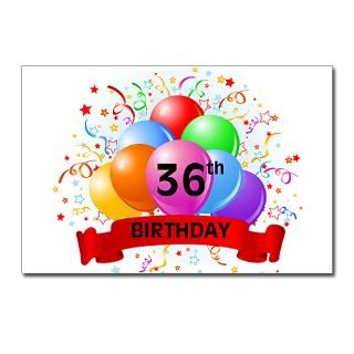 36th Birthday BB Postcards (Package of 8) for $9.50