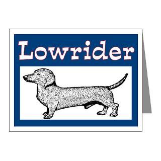 Beagle Note Cards  LOWRIDER ~ Weiner Dog Note Cards (Pk of 10