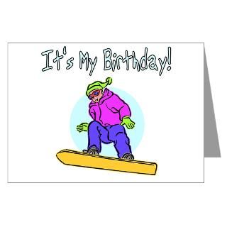 Greeting Cards  Snowboarder Birthday Party Invitations (Pk of 10