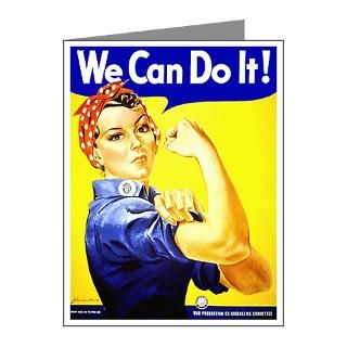 Gifts  1940S Note Cards  Rosie the Riveter Note Cards (Pk of 10