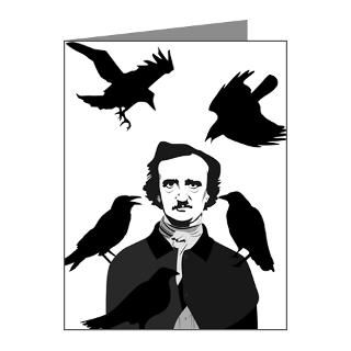 Art Gifts  Art Note Cards  Edgar Allan Poe Note Cards (Pk of 10)
