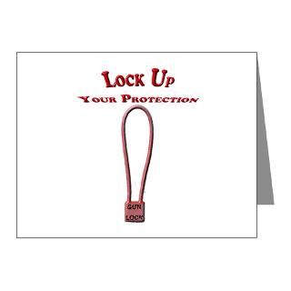 2A Gifts  2A Note Cards  Gun Lock Note Cards (Pk of 10)
