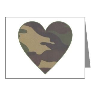 Happy Note Cards  Valentine Camo Heart Note Cards (Pk of 10