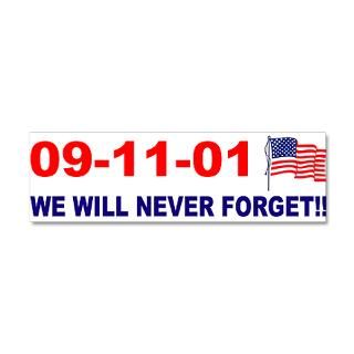 911 We will never forget 36x11 Wall Peel