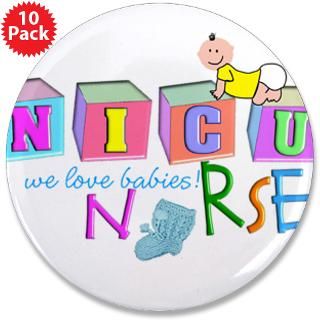 Gifts  Neonatal Nurse Buttons  NICU Baby 3.5 Button (10 pack
