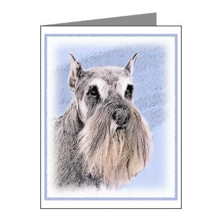 Art Gifts  Art Note Cards  Schnauzer Note Cards (Pk of 10)