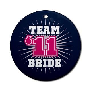 Navy 11 Team Bride Ornament (Round)