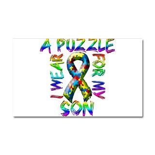Car Accessories  I Wear A Puzzle for my Son Car Magnet 20 x 12