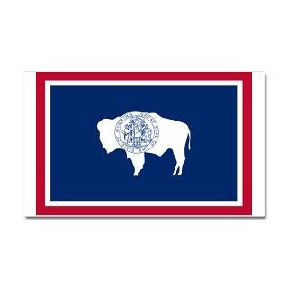  America Car Accessories  Wyoming State Flag Car Magnet 20 x 12