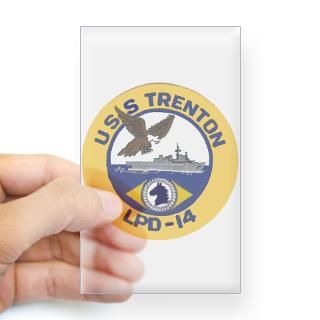 USS Trenton LPD 14 Rectangle Sticker for