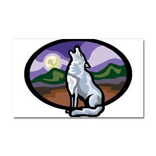 Arizona Car Accessories  1077h6846howlingwolf.png Car Magnet 20 x 12