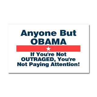 2012 Election Car Accessories  Anyone But Obama Car Magnet 20 x 12