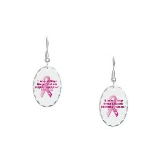 Cancer Gifts  Breast Cancer Jewelry  Philippians 413 pk Earring