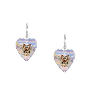 Angel And Yorkshire Terrier Jewelry  Clouds/Angel (#17) Earring