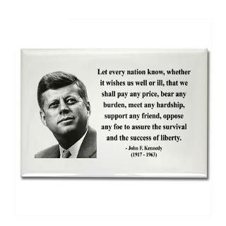 Kitchen and Entertaining  John F. Kennedy 14 Rectangle Magnet