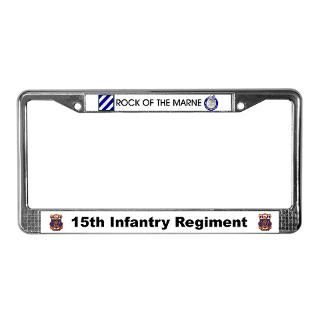 Gifts  Car Accessories  15th Infantry Regiment License Plate Fra