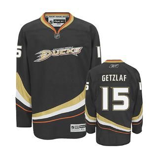 Ryan Getzlaf Jersey Reebok Black #15 Anaheim Ducks Premier Jersey