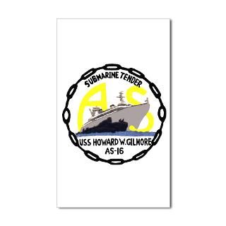 USS Howard W. Gilmore (AS 16) Sticker (Rectangular Sticker by as16