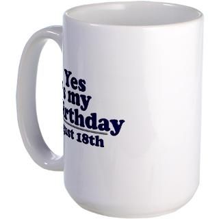 18 Gifts  18 Drinkware  August 18th Birthday Mug