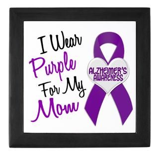 Wear Purple For My Mom 18 (AD) Keepsake Box