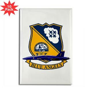 and Entertaining  F 18 Blue Angels Rectangle Magnet (10 pack