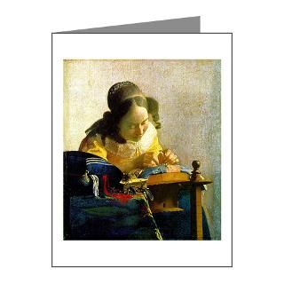 Gifts  Art Note Cards  Vermeer Lacemaker Note Cards (Pk of 20