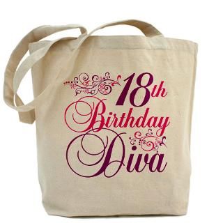 18Th Birthday Gifts  18Th Birthday Bags  18th Birthday Diva Tote