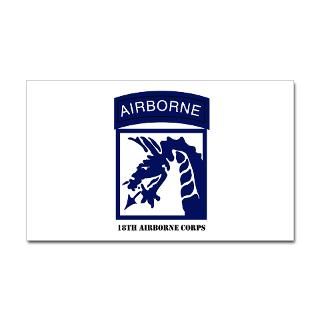XVIII Airborne Corps Oval Sticker by militaryvetshop