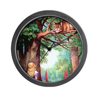 ALICE & CHESHIRE CAT Wall Clock for $18.00