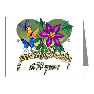 90 Gifts  90 Note Cards  Beautiful 90th Note Cards (Pk of 20)