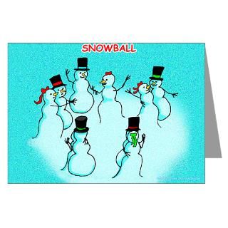 Akajake Greeting Cards  Snow Ball Greeting Cards (Pk of 20