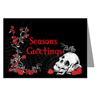Greeting Cards  Spider Skull Greetings Cards (Pk 20) verse inside