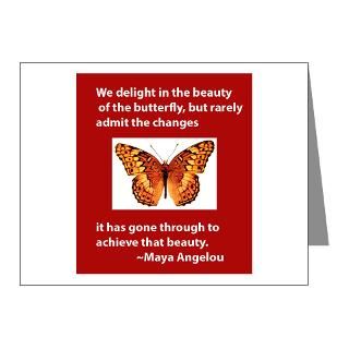 Quote Note Cards  Maya Angelou   Butterfly Note Cards (Pk of 20